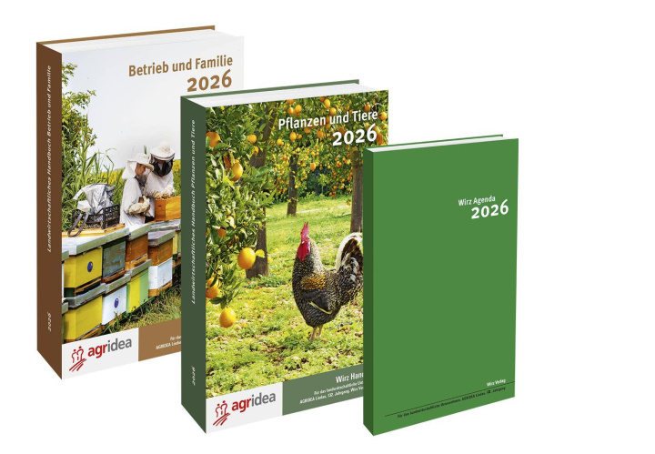 Kniha Wirz 2026 / Wirz Set, bestehend aus beiden Handbüchern und Agenda 
