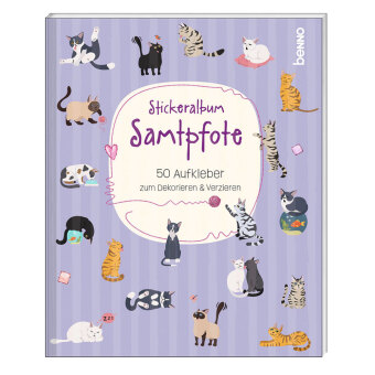 Kniha Stickeralbum 'Samtpfote' 
