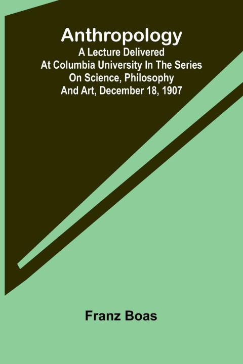 Kniha Anthropology Franz Boas