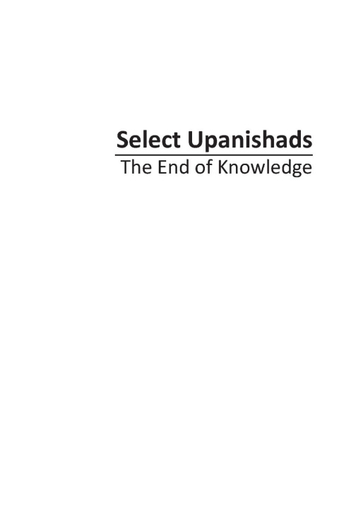 Kniha Select Upanishads 