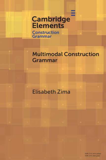 Kniha Multimodal Construction Grammar Elisabeth Zima