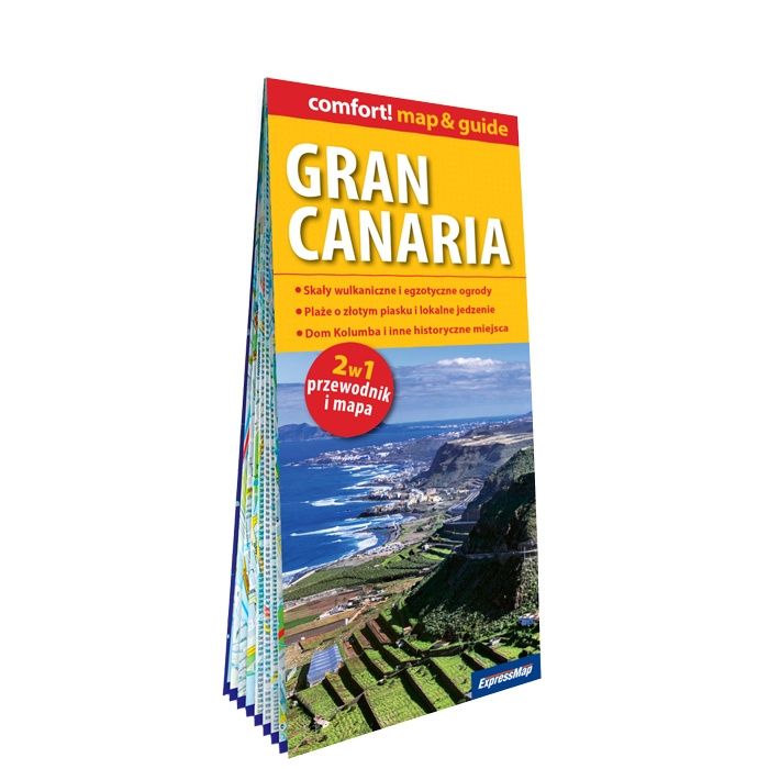 Printed items Gran Canaria map&guide PL laminat 2024 Oparcowanie zbiorowe