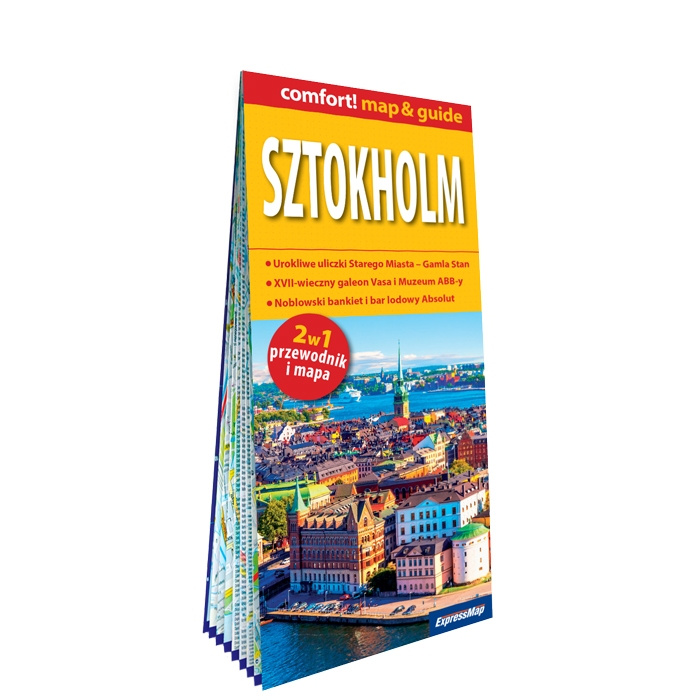 Printed items Sztokholm map&guide PL laminat 2024 Opracowanie zbiorowe