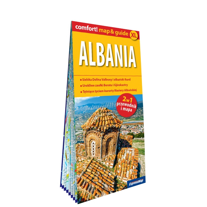 Materiale tipărite Albania map&guide XL PL laminat 2023 Opracowanie zbiorowe