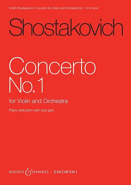 Printed items Concerto for Violin and Orchestra No. 1 