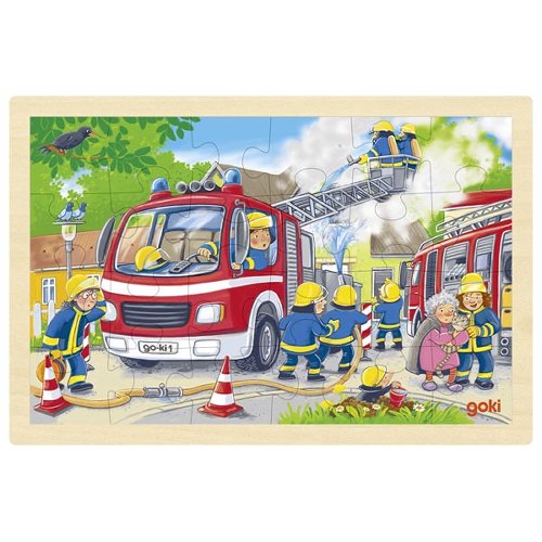 Joc / Jucărie Puzzle Akcja strażacka Goki 