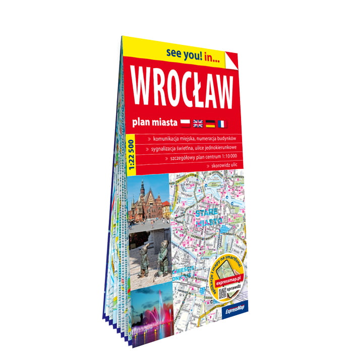 Tiskovina Wrocław plan miasta 1:22 500 papier 2025 Opracowanie zbiorowe