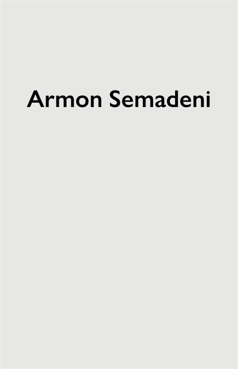 Knjiga Armon Semadeni Armon Semadeni