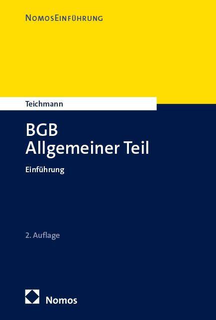 Kniha BGB Allgemeiner Teil Artur Teichmann