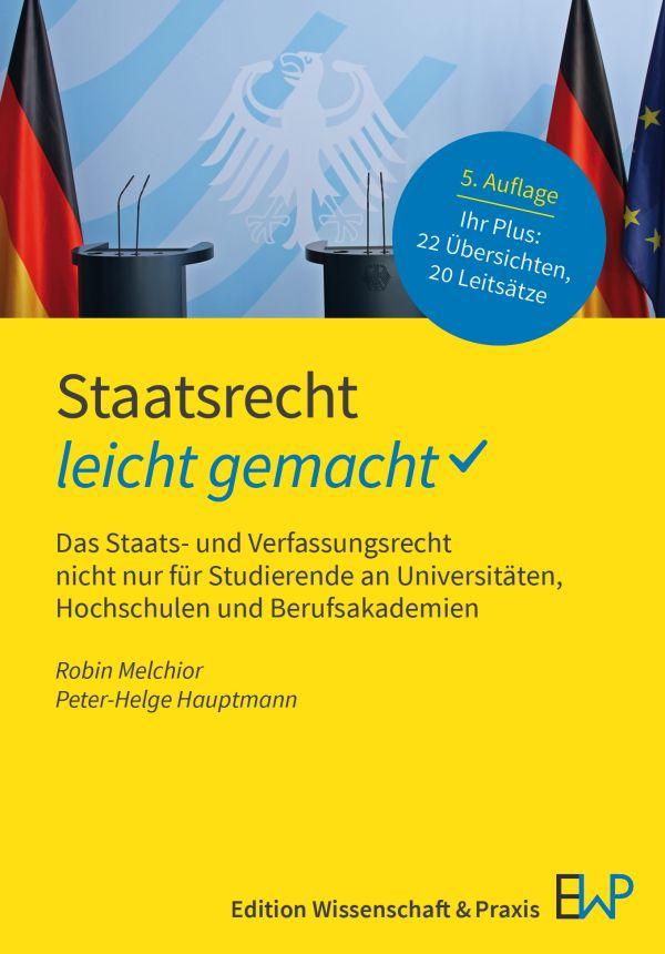 Libro Staatsrecht - leicht gemacht Peter-Helge Hauptmann