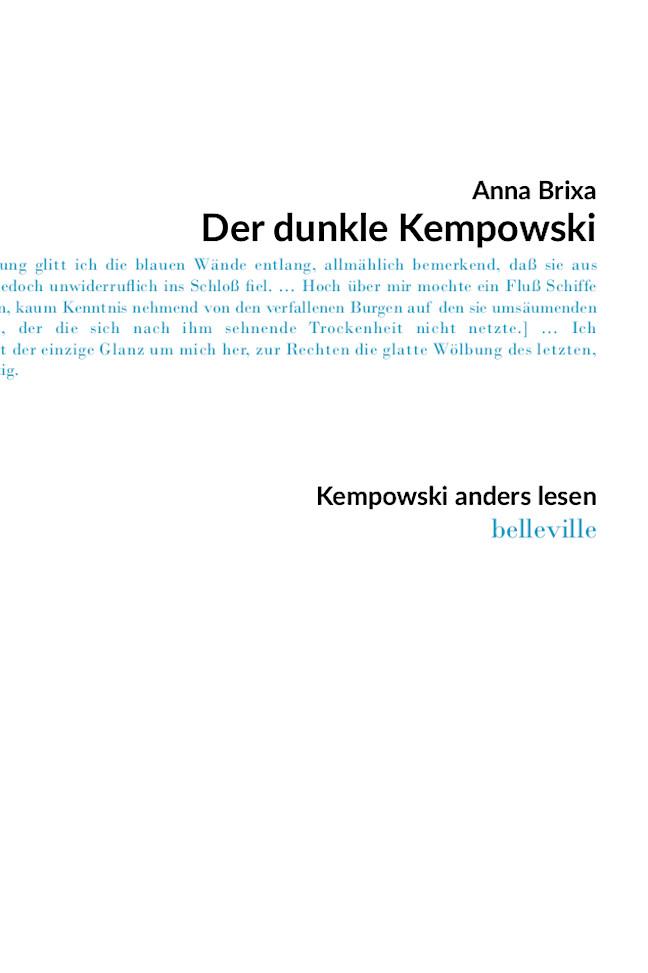 Kniha Der dunkle Kempowski Lutz Hagestedt