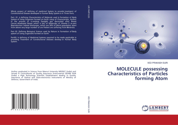 Kniha MOLECULE possessing Characteristics of Particles forming Atom VED PRAKASH SURI