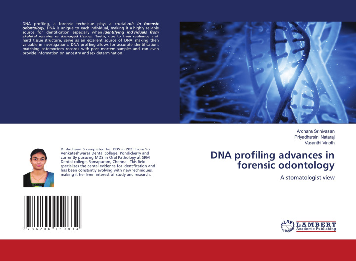 Kniha DNA profiling advances in forensic odontology Priyadharsini Nataraj