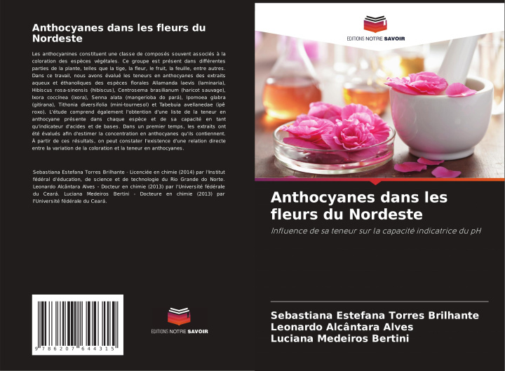 Kniha Anthocyanes dans les fleurs du Nordeste Leonardo Alcântara Alves