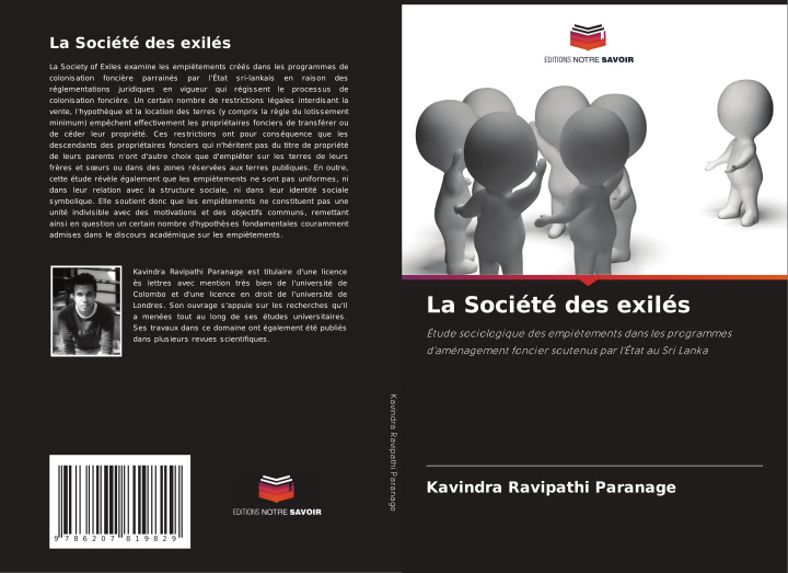 Kniha La Société des exilés Kavindra Ravipathi Paranage