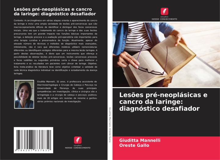 Book Les?es pré-neoplásicas e cancro da laringe: diagnóstico desafiador Oreste Gallo