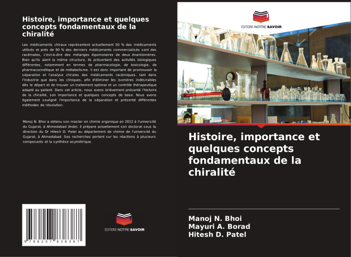 Kniha Histoire, importance et quelques concepts fondamentaux de la chiralité Mayuri A. Borad