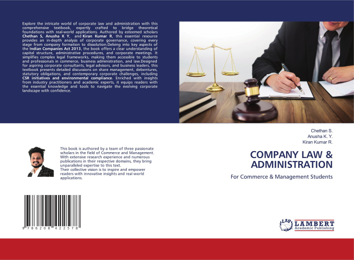 Kniha COMPANY LAW & ADMINISTRATION Anusha K. Y.
