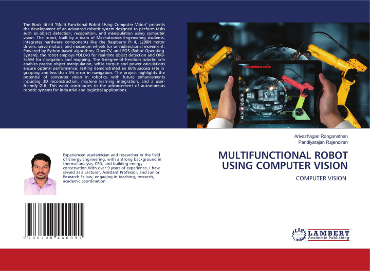 Libro MULTIFUNCTIONAL ROBOT USING COMPUTER VISION Pandiyarajan Rajendiran