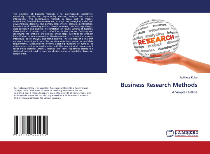 Kniha Business Research Methods Jyotirmoy Koley