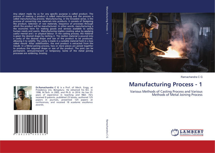 Kniha Manufacturing Process - 1 Ramachandra C G
