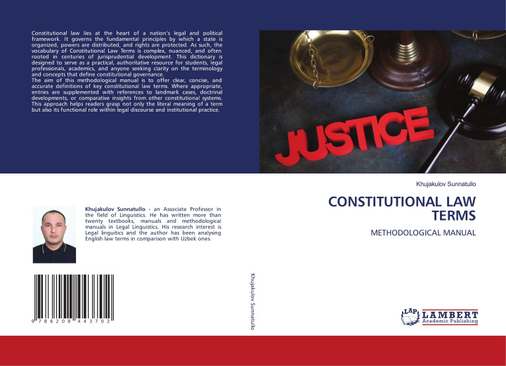 Kniha CONSTITUTIONAL LAW TERMS KHUJAKULOV SUNNATULLO