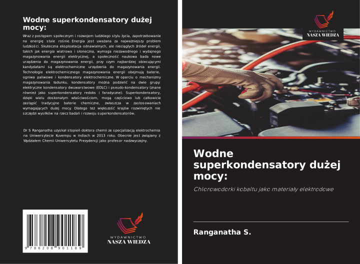 Knjiga Wodne superkondensatory du?ej mocy: Ranganatha S.