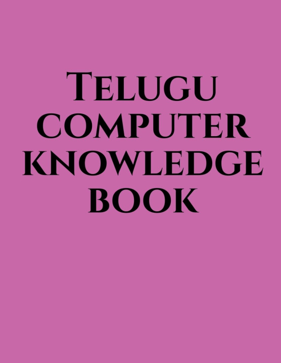 Kniha Telugu Computer Knowledge Book 
