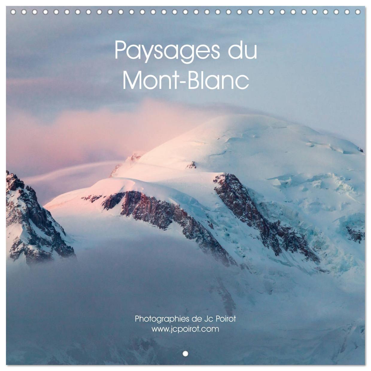 Kalendár/Diár Paysages du Mont-Blanc (Calendrier mural carré 2026 30x30 cm) Calendrier double avec une page pour vos prises de notes Calvendo