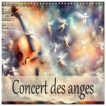 Kalendář/Diář Concert des anges (Calendrier mural carré 2026 30x30 cm) Calendrier double avec une page pour vos prises de notes Calvendo