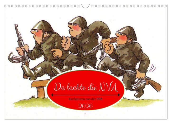 Kalendář/Diář Da lachte die NVA - Karikaturen aus der DDR (Wandkalender 2026 DIN A3 quer), CALVENDO Monatskalender Calvendo