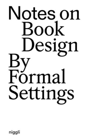 Kniha Notes on Book Design Siri Lee Lindskrog