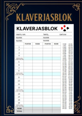 Kniha Klaverjas Scoreboek Adriana Saru