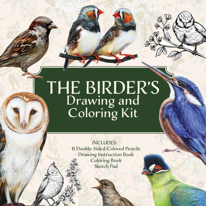 Boek Birder’s Drawing and Coloring Kit Editors of Chartwell Books