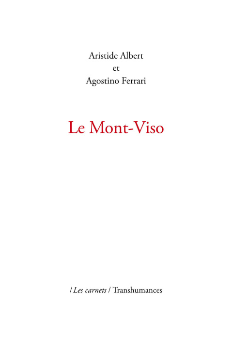 Kniha Le Mont-Viso Albert
