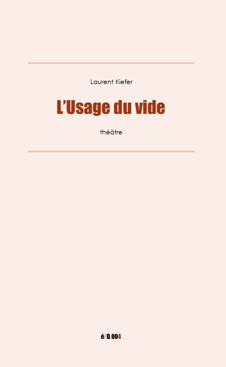 Kniha L'Usage du vide Kiefer