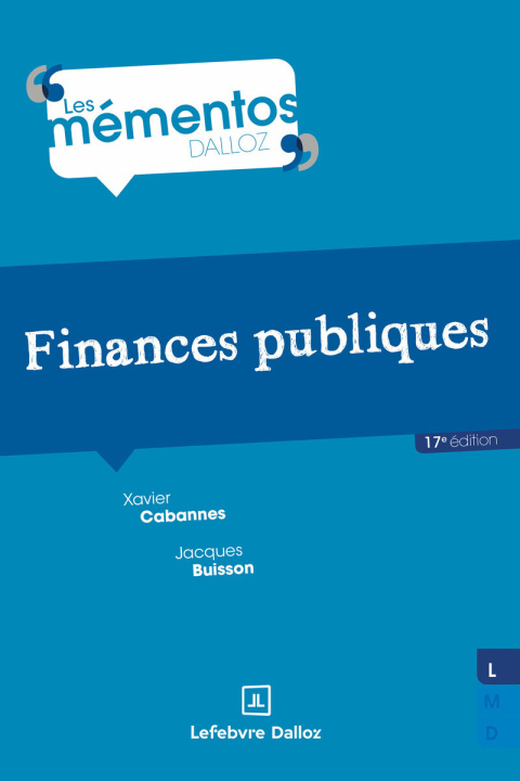 Knjiga Finances publiques. 17e éd. Xavier Cabannes