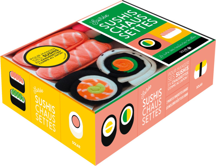 Kniha Coffret soirée sushis chaussettes 