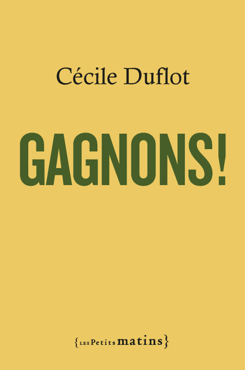 Livro Gagnons ! Cécile Duflot