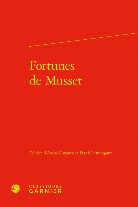 Kniha Fortunes de musset 