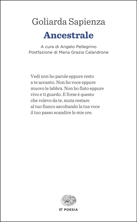 Kniha Ancestrale Goliarda Sapienza