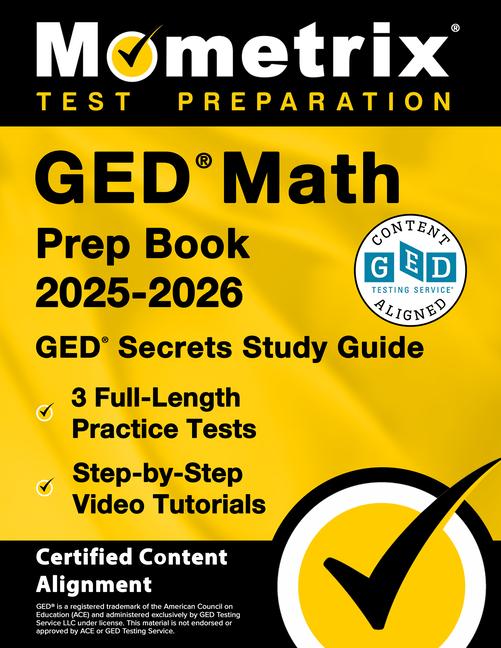 Kniha GED Math Prep Book 2025-2026 - GED Secrets Study Guide, 3 Full-Length Practice Tests, Step-By-Step Video Tutorials 