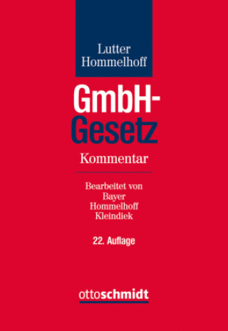 Book GmbH-Gesetz Peter Hommelhoff