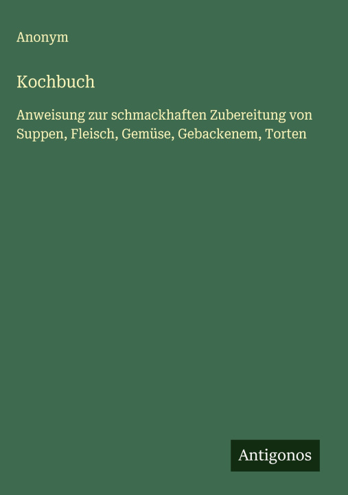 Kniha Kochbuch Anonym