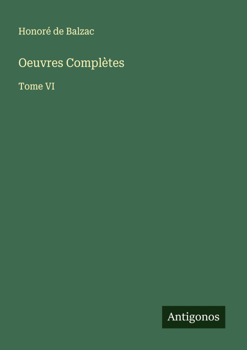 Kniha Oeuvres Compl?tes 