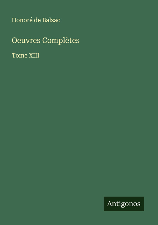 Knjiga Oeuvres Compl?tes 