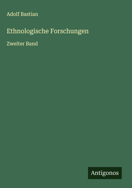 Knjiga Ethnologische Forschungen 