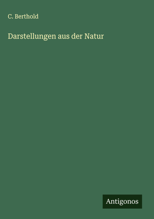 Kniha Darstellungen aus der Natur 