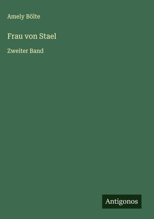 Kniha Frau von Stael Amely Bölte