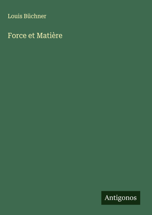 Knjiga Force et Mati?re 